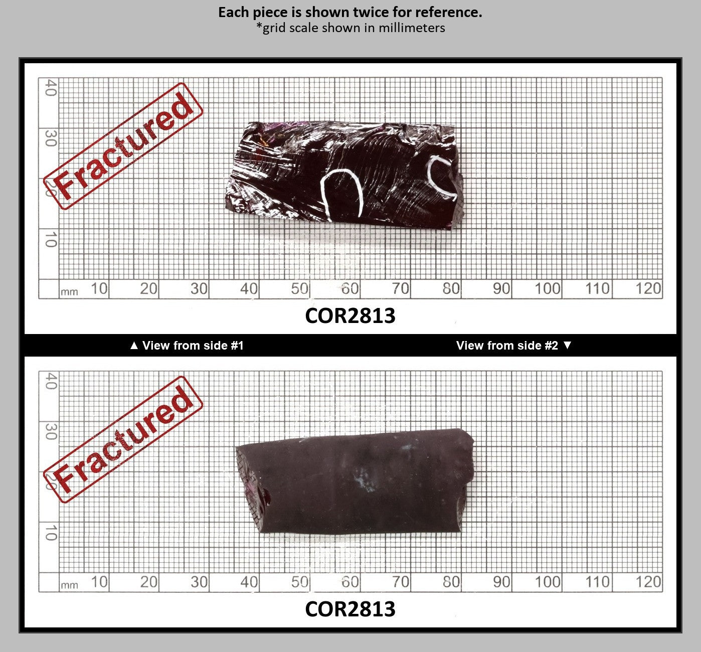 Medium Dark Ruby Red #7 Lab Created Corundum Sapphire Faceting Rough for Gem Cutting - Various Sizes - Split Boule : COR2813