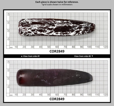 Dark Ruby Red #8 Lab Created Corundum Sapphire Faceting Rough for Gem Cutting - Various Sizes - Split Boule : COR2849