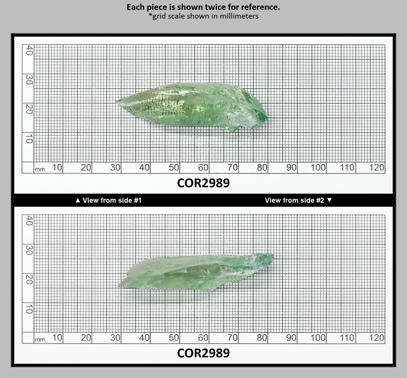 Synthetic Corundum Rough – Varied Green-Blue Chunks with Cracks (Special Purchase) : COR2989