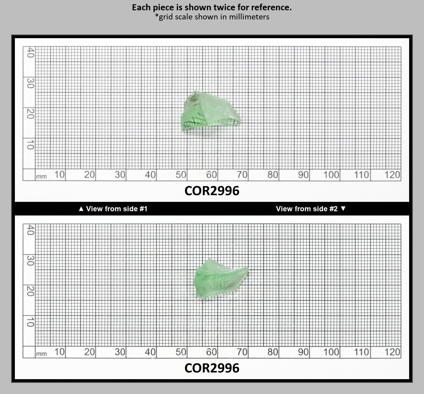 Synthetic Corundum Rough – Varied Green-Blue Chunks with Cracks (Special Purchase) : COR2996