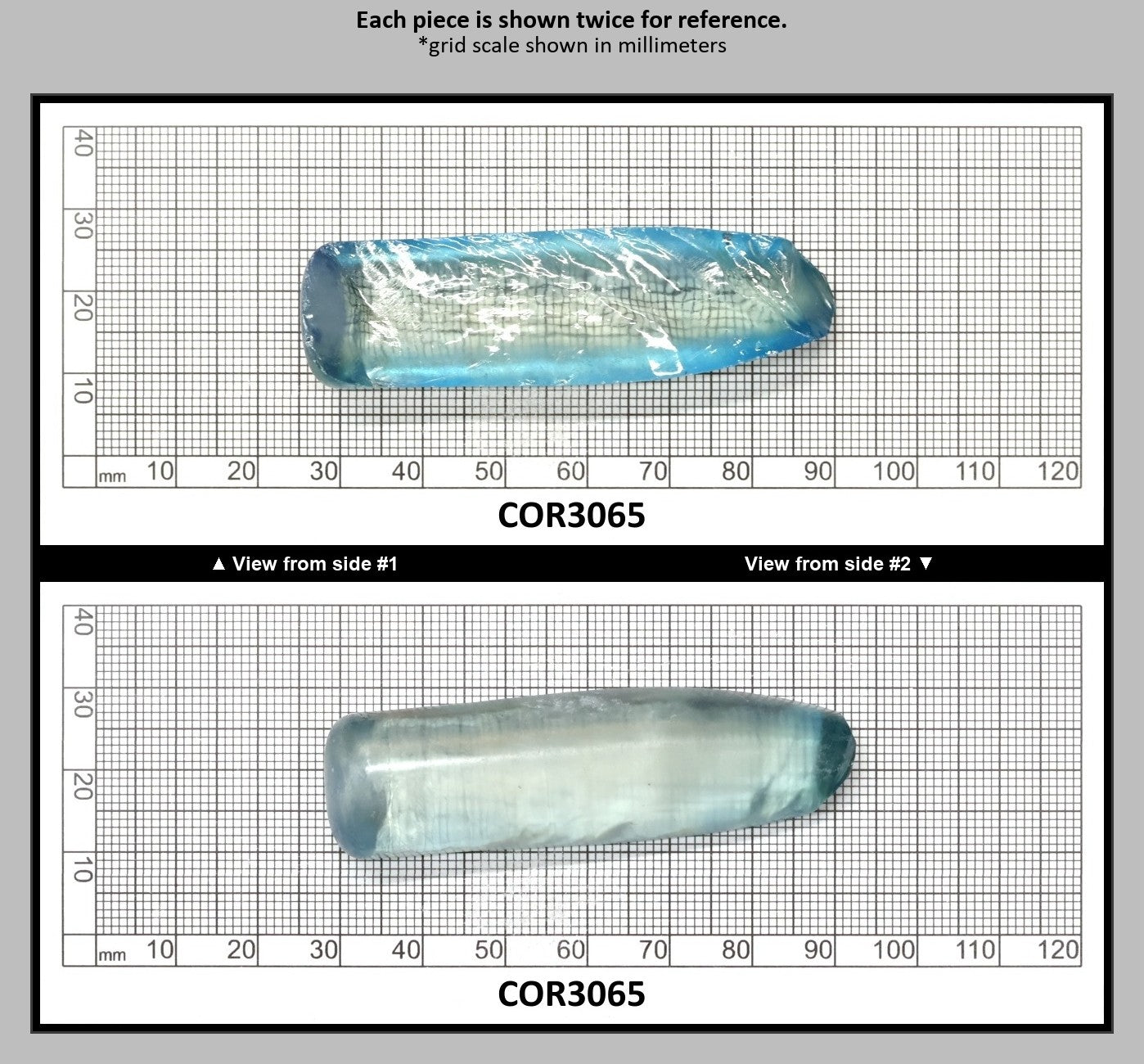 Dark Paraiba Colored Lab Created Corundum Sapphire Faceting Rough for Gem Cutting - Various Sizes : COR3065