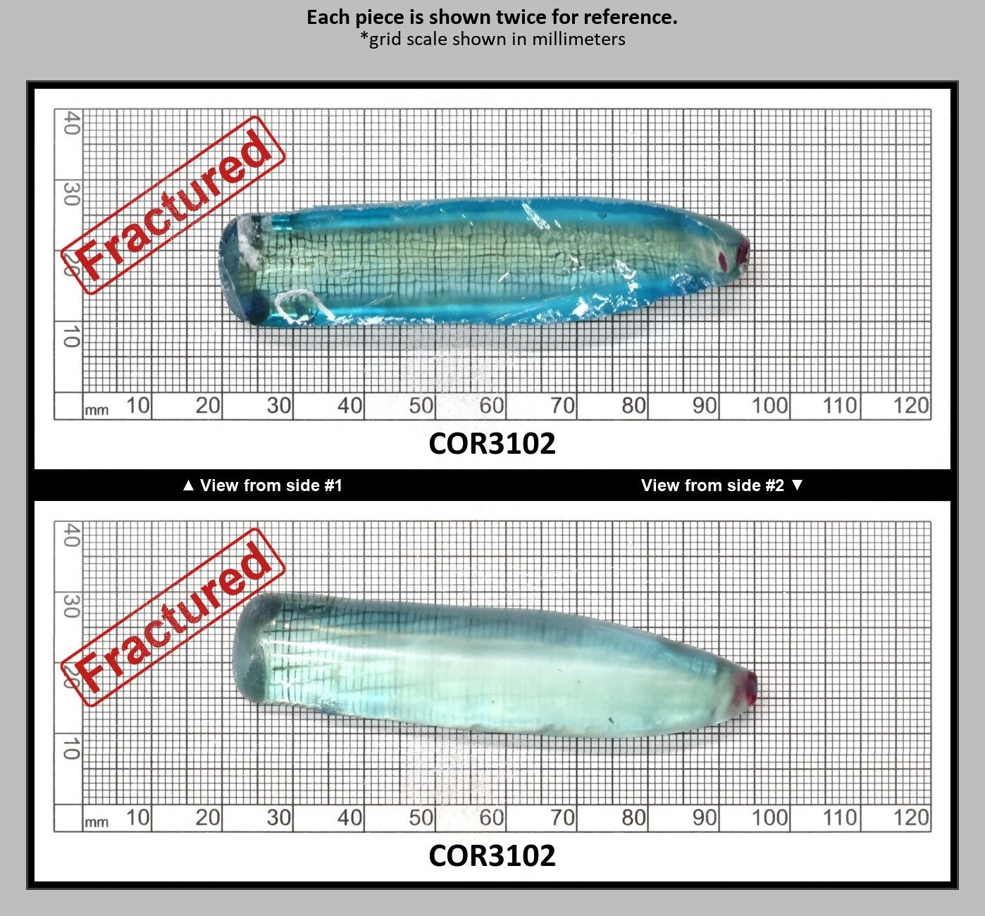 Dark Paraiba Colored Lab Created Corundum Sapphire Faceting Rough for Gem Cutting - Various Sizes : COR3102