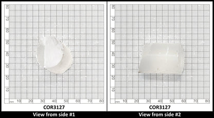 White Cylinders Lab Created Corundum Sapphire - Faceting Rough