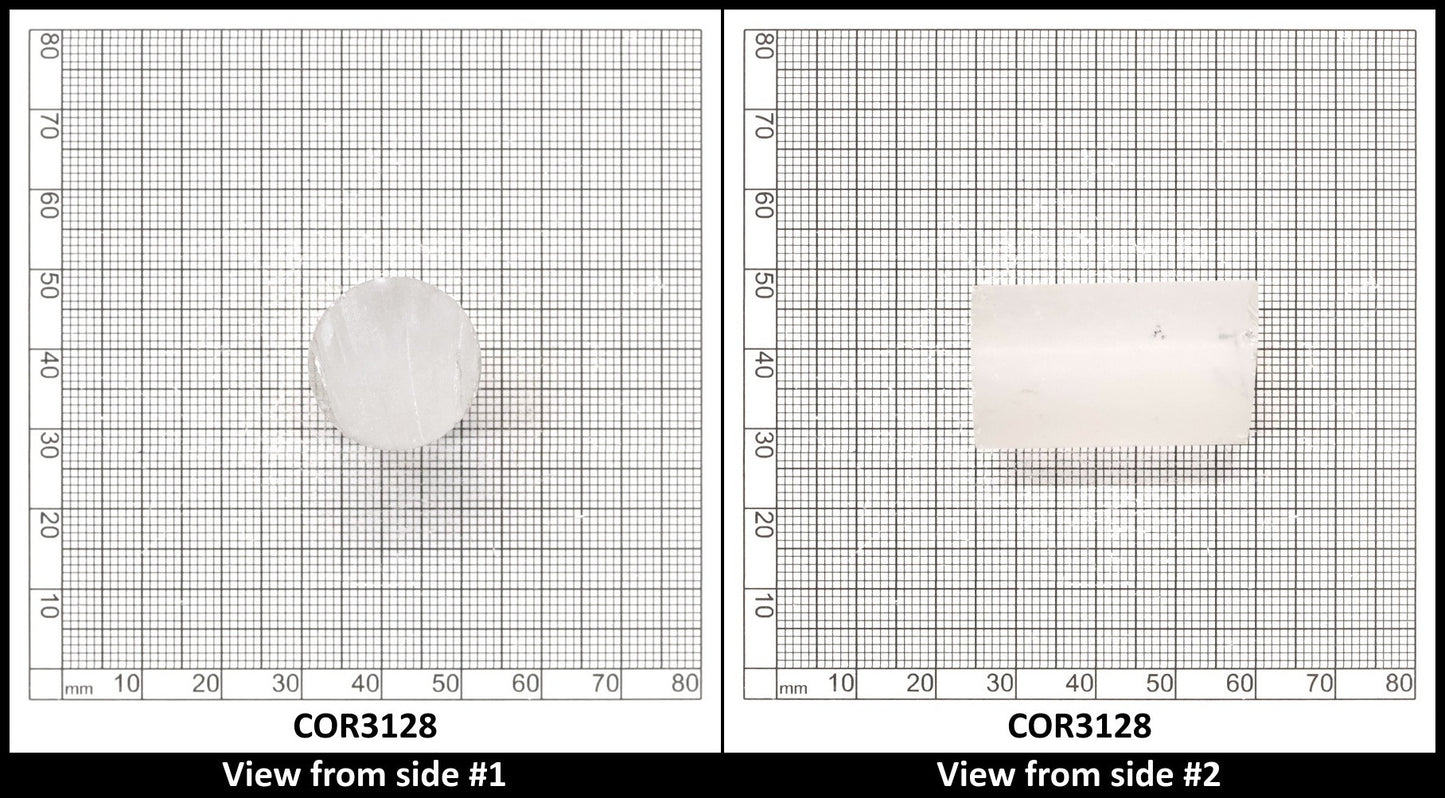 White Cylinders Lab Created Corundum Sapphire - Faceting Rough