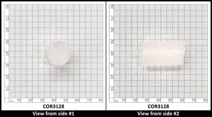 White Cylinders Lab Created Corundum Sapphire - Faceting Rough