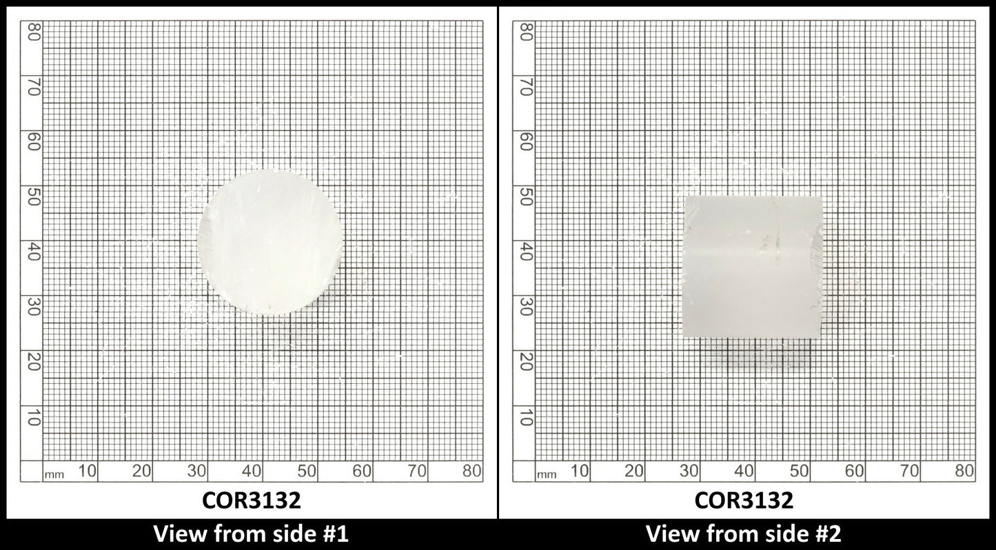 White Cylinders Lab Created Corundum Sapphire - Faceting Rough