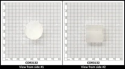 White Cylinders Lab Created Corundum Sapphire - Faceting Rough