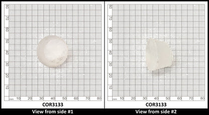 White Cylinders Lab Created Corundum Sapphire - Faceting Rough