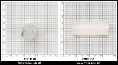 White Cylinders Lab Created Corundum Sapphire - Faceting Rough