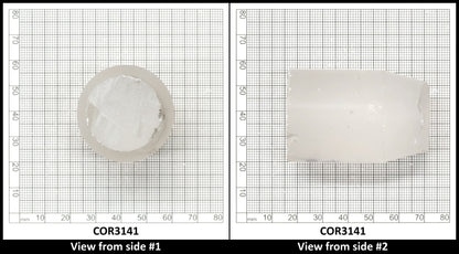 White Cylinders Lab Created Corundum Sapphire - Faceting Rough