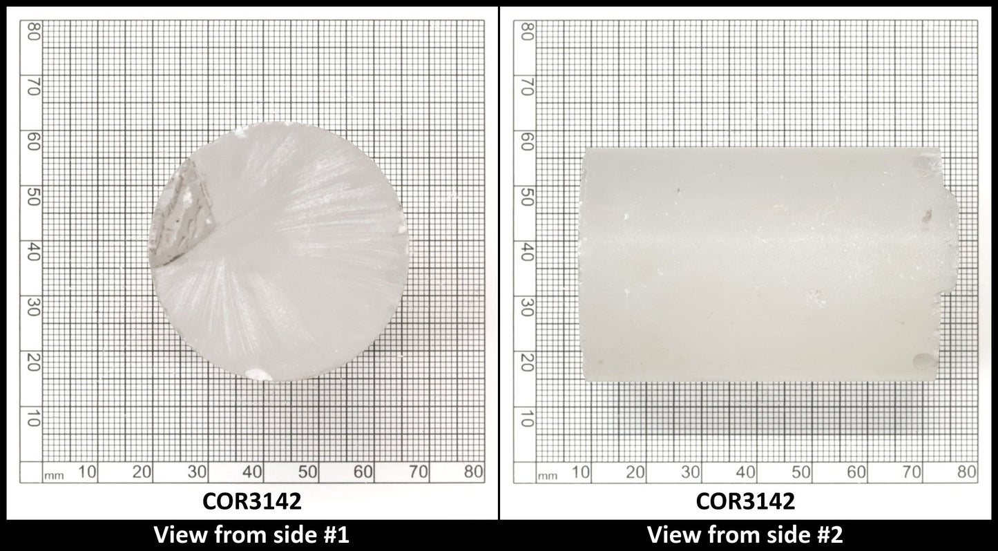 White Cylinders Lab Created Corundum Sapphire - Faceting Rough