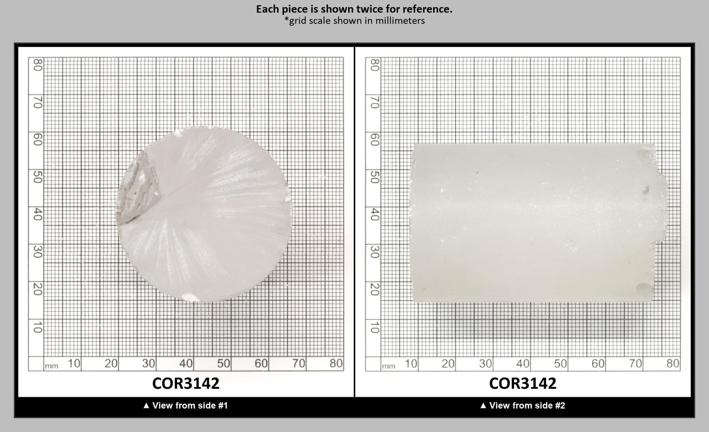 White Cylinders Lab Created Corundum Sapphire - Faceting Rough : COR3142