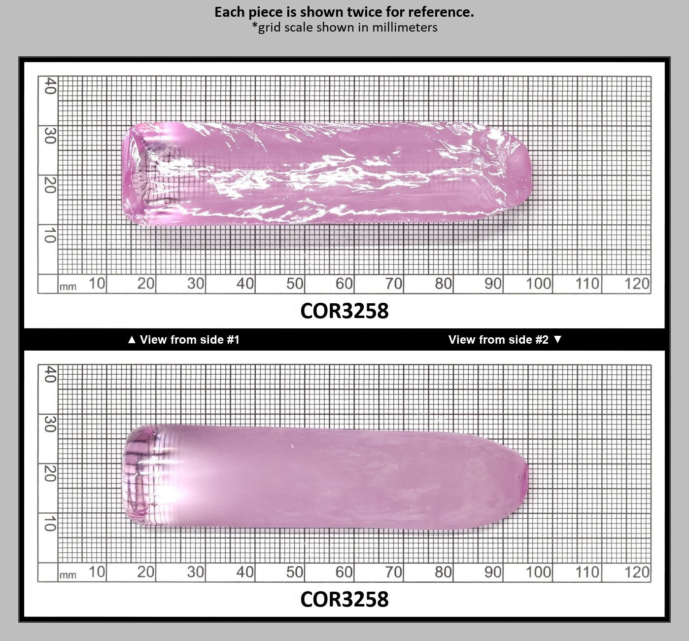 Djeva Very Light Pink #1 Lab Created Corundum Sapphire Faceting Rough for Gem Cutting - DISCONTINUED - Various Sizes - Split Boule : COR3258
