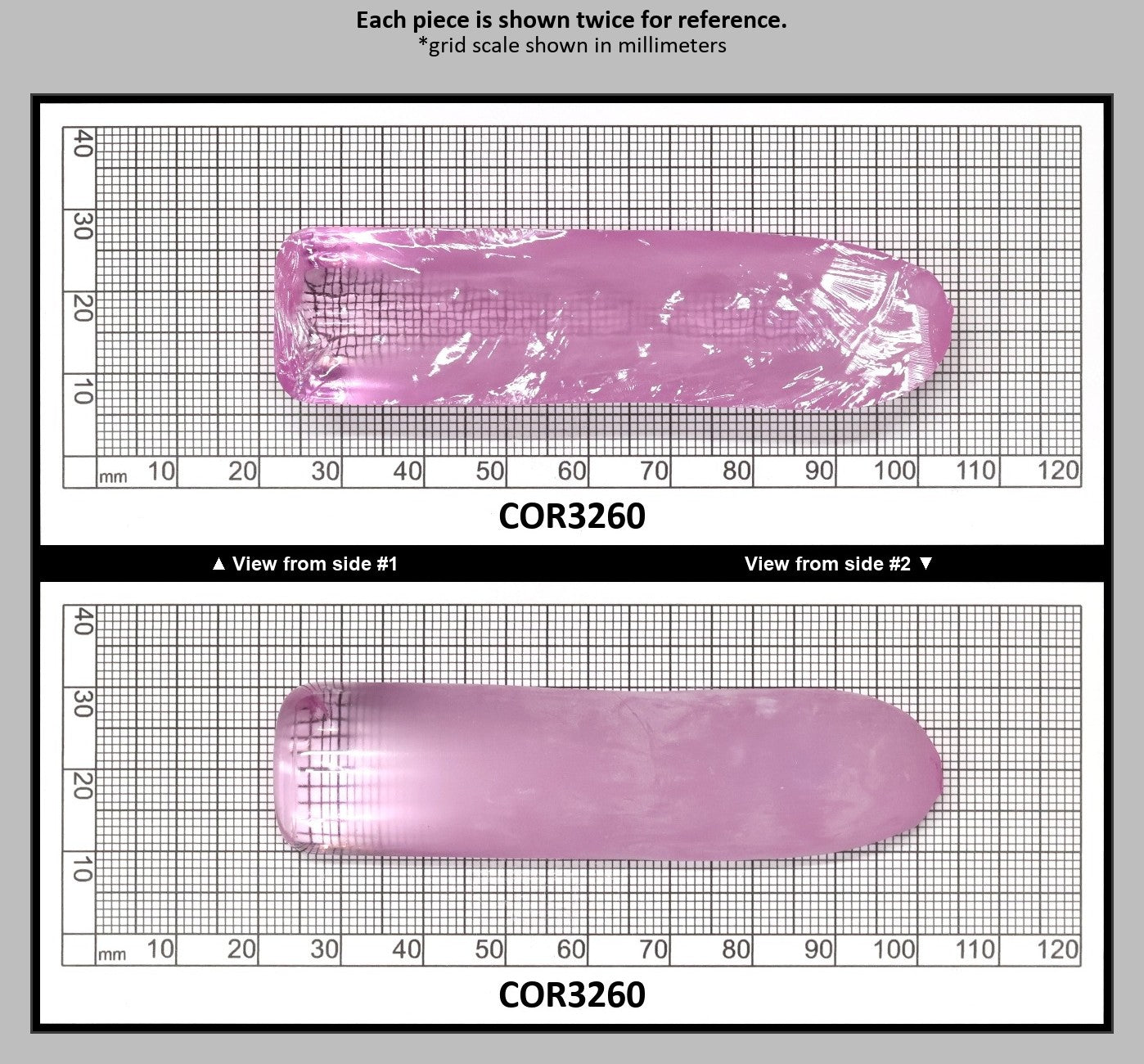 Djeva Very Light Pink #1 Lab Created Corundum Sapphire Faceting Rough for Gem Cutting - DISCONTINUED - Various Sizes - Split Boule : COR3260