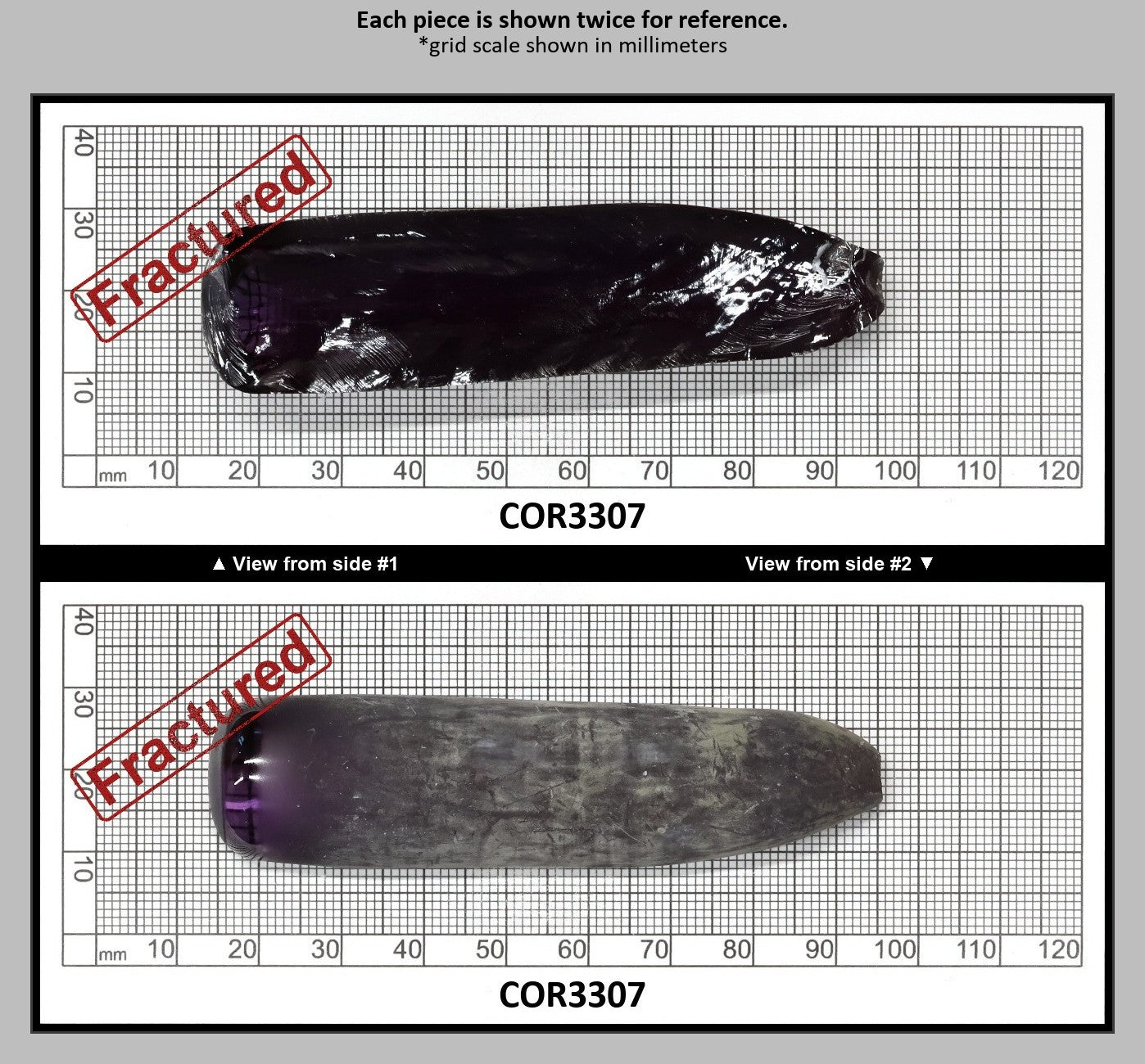 Djeva Alexandrite #47 Colored Lab Created Corundum Sapphire Faceting Rough for Gem Cutting - DISCONTINUED - Various Sizes - Split Boule : COR3307