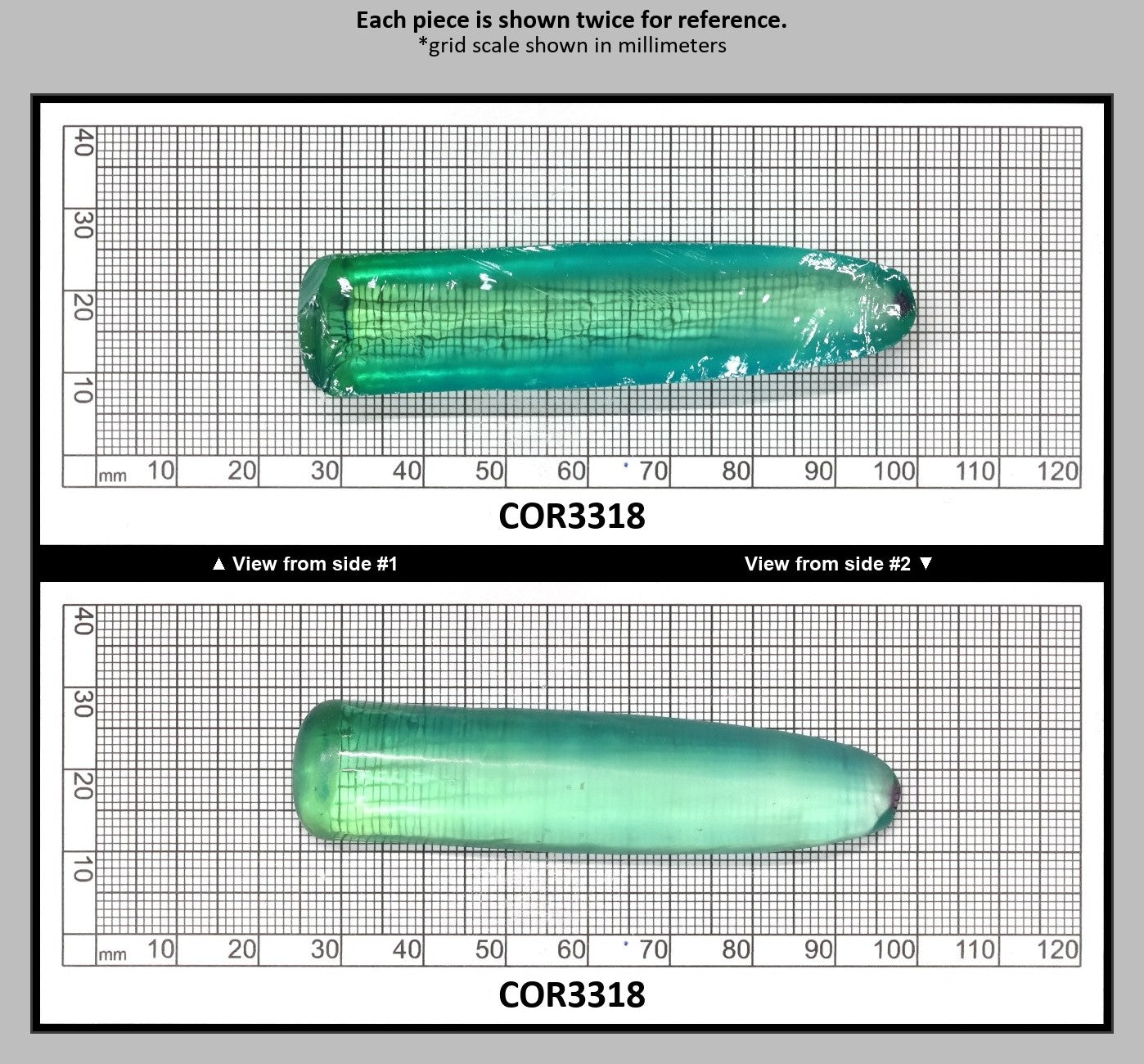 Light Paraiba Colored Lab Created Corundum Sapphire Faceting Rough for Gem Cutting - Various Sizes : COR3318