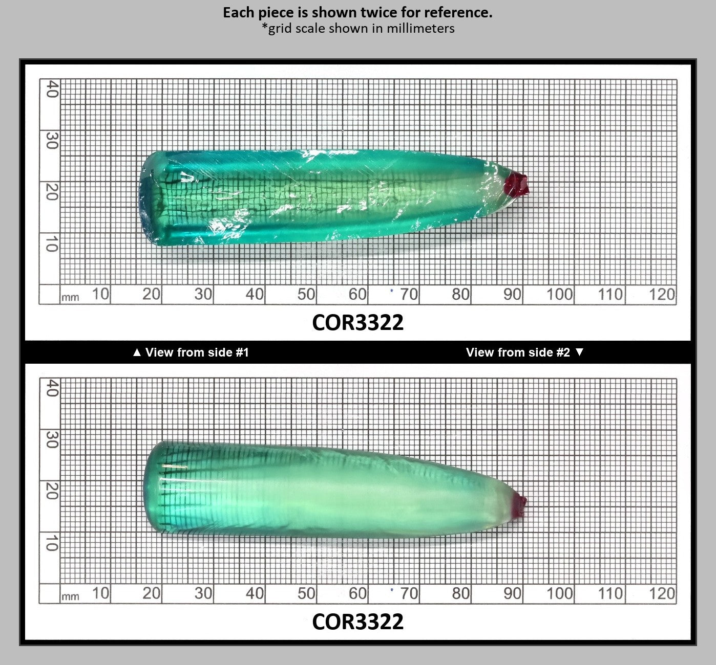 Light Paraiba Colored Lab Created Corundum Sapphire Faceting Rough for Gem Cutting - Various Sizes : COR3322