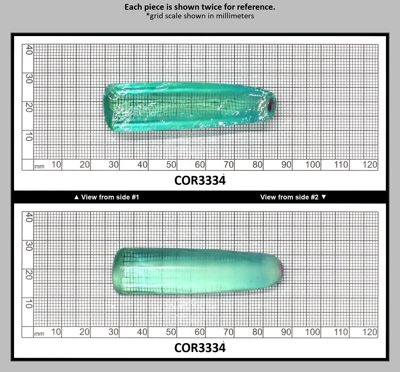 Light Paraiba Colored Lab Created Corundum Sapphire Faceting Rough for Gem Cutting - Various Sizes : COR3334
