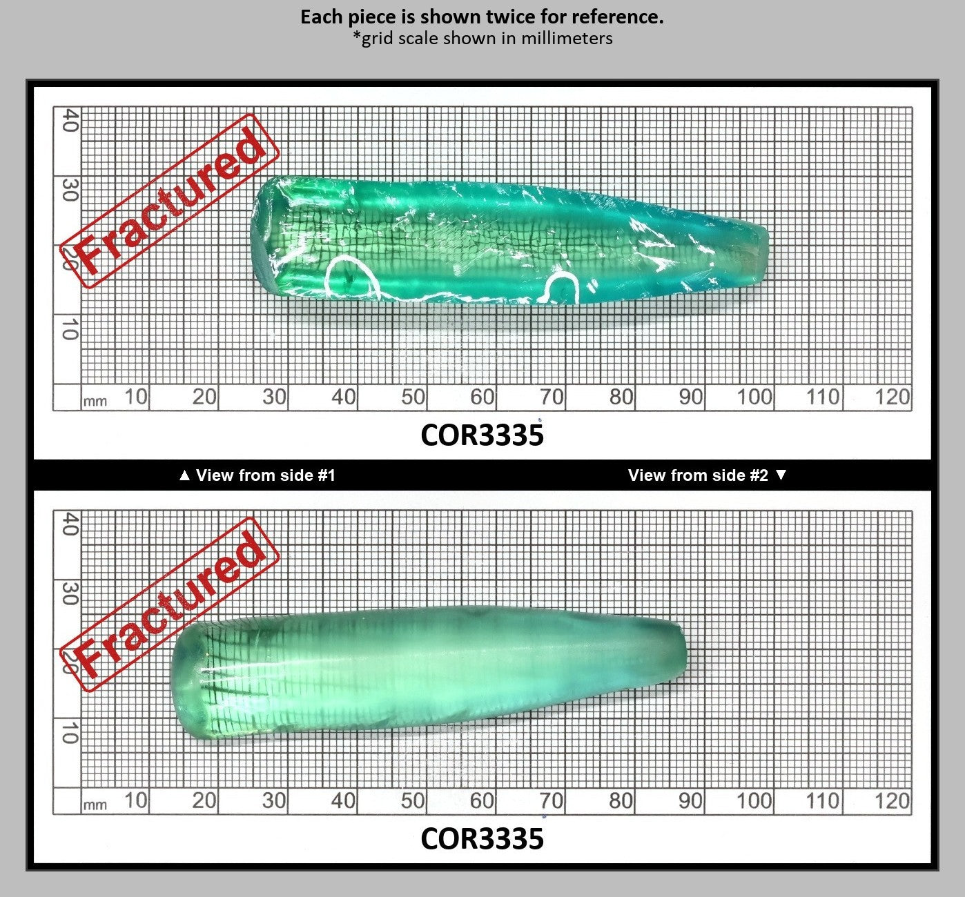 Light Paraiba Colored Lab Created Corundum Sapphire Faceting Rough for Gem Cutting - Various Sizes : COR3335
