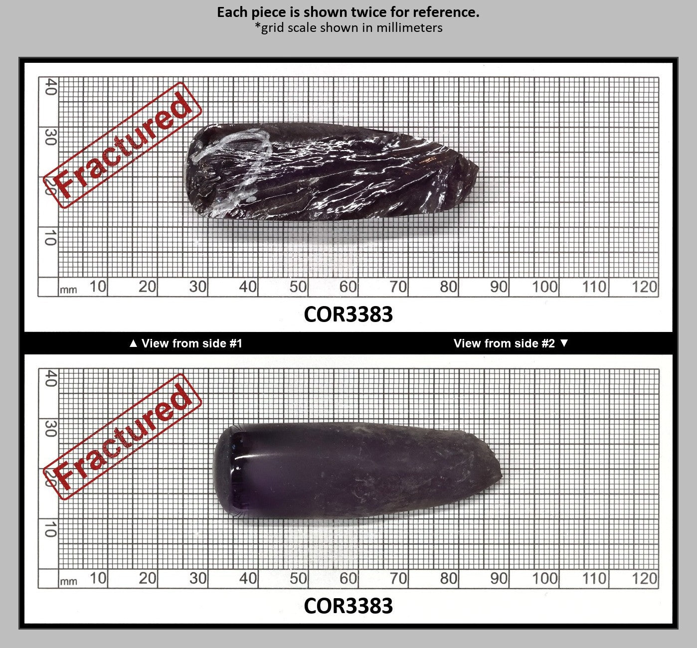 Djeva Alexandrite #45 Colored Lab Created Corundum Sapphire Faceting Rough for Gem Cutting - DISCONTINUED - Various Sizes - Split Boule : COR3383