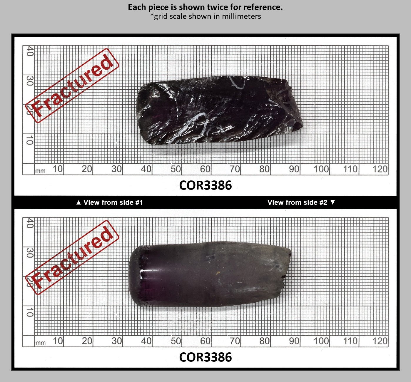 Djeva Alexandrite #45 Colored Lab Created Corundum Sapphire Faceting Rough for Gem Cutting - DISCONTINUED - Various Sizes - Split Boule : COR3386
