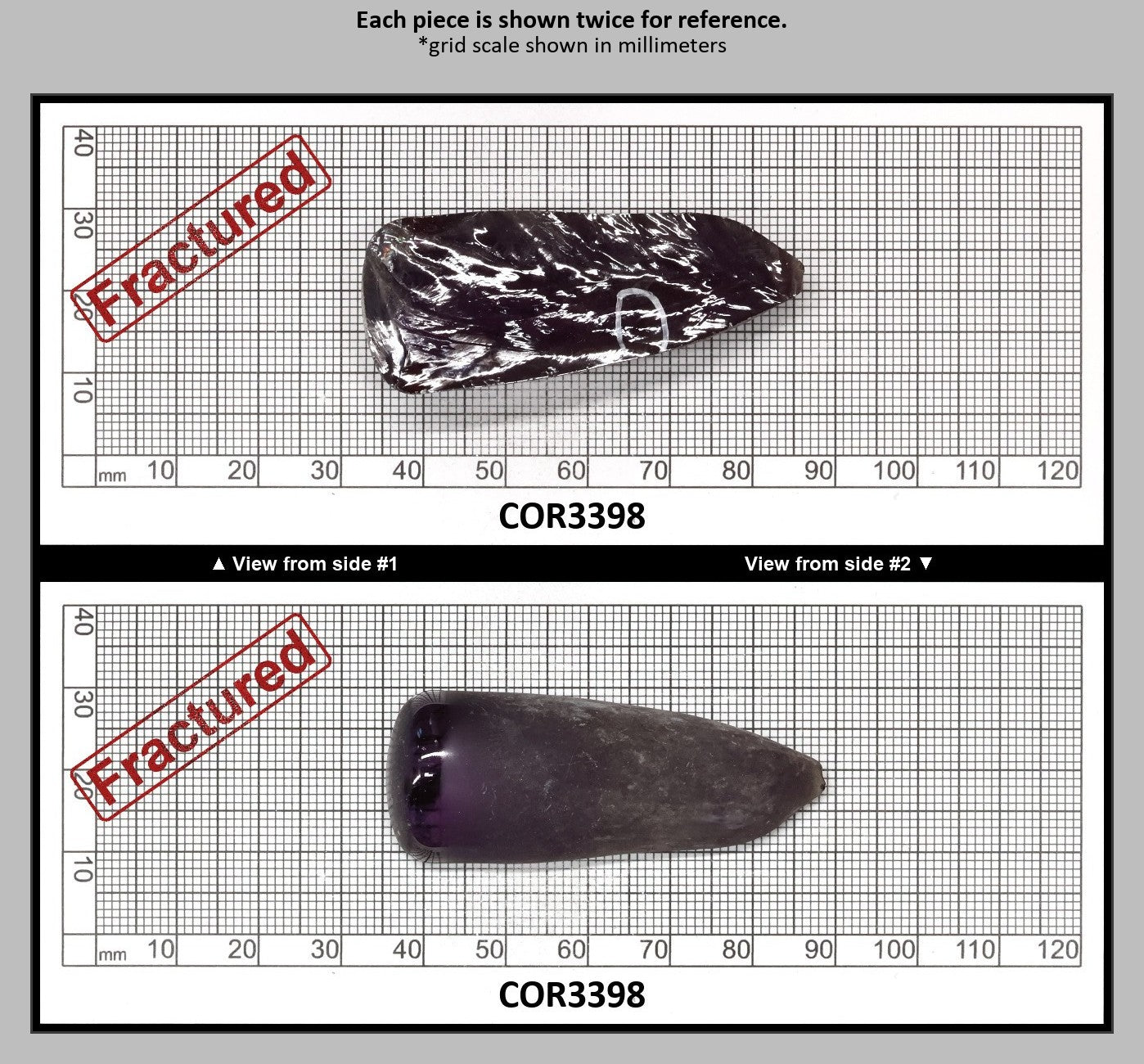 Djeva Alexandrite #45 Colored Lab Created Corundum Sapphire Faceting Rough for Gem Cutting - DISCONTINUED - Various Sizes - Split Boule : COR3398