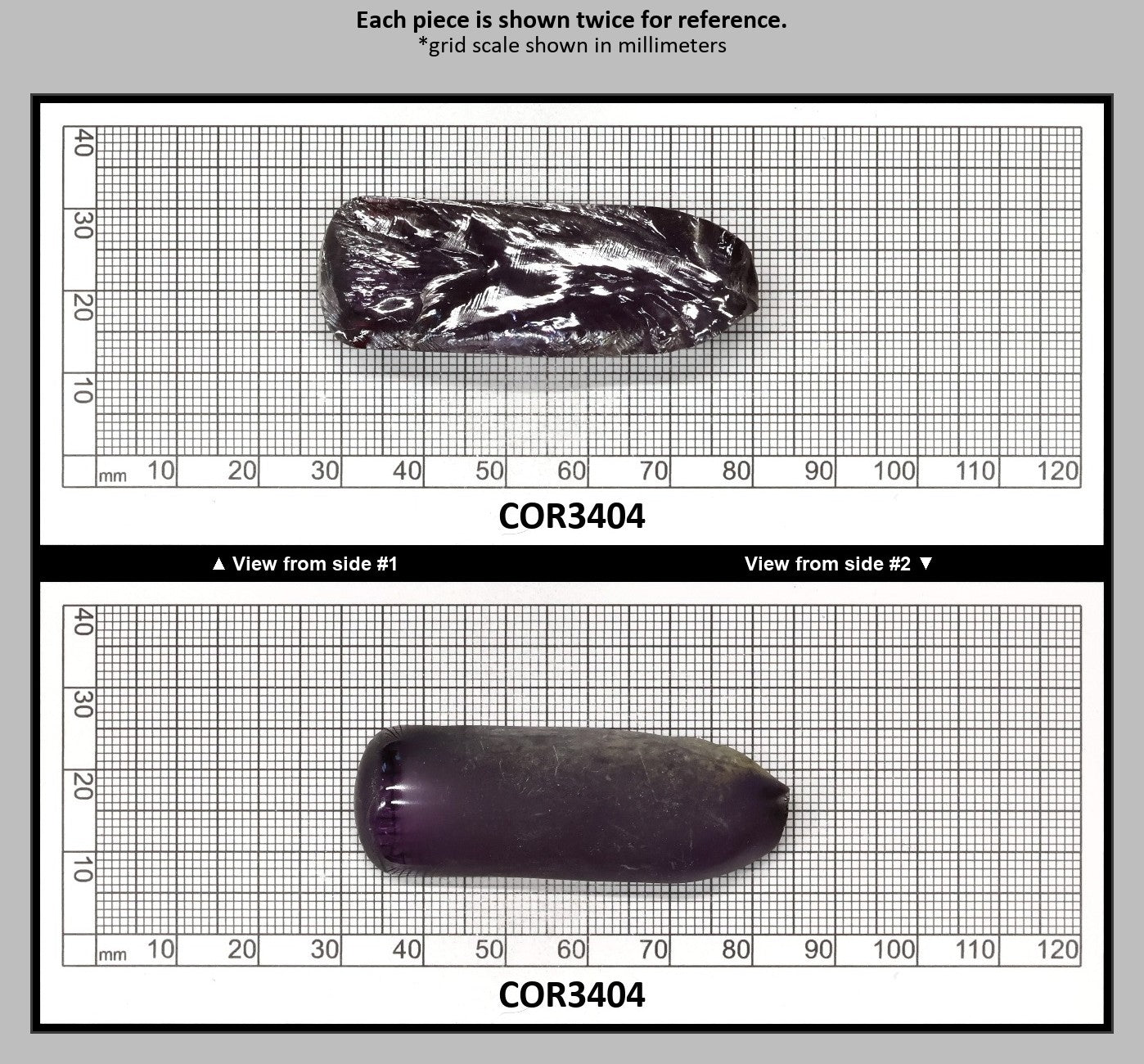 Djeva Alexandrite #45 Colored Lab Created Corundum Sapphire Faceting Rough for Gem Cutting - DISCONTINUED - Various Sizes - Split Boule : COR3404
