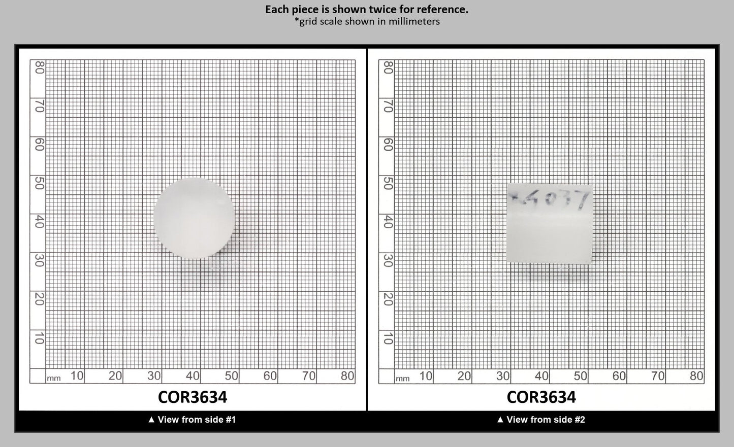 White Cylinders Lab Created Corundum Sapphire - Faceting Rough : COR3634