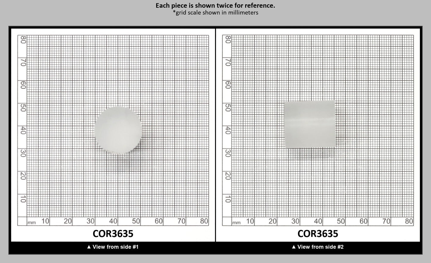 White Cylinders Lab Created Corundum Sapphire - Faceting Rough : COR3635