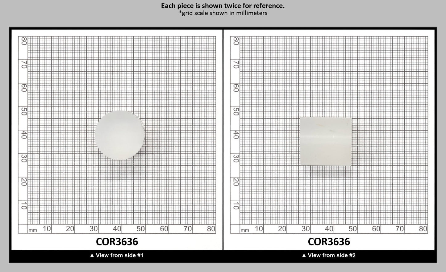 White Cylinders Lab Created Corundum Sapphire - Faceting Rough : COR3636