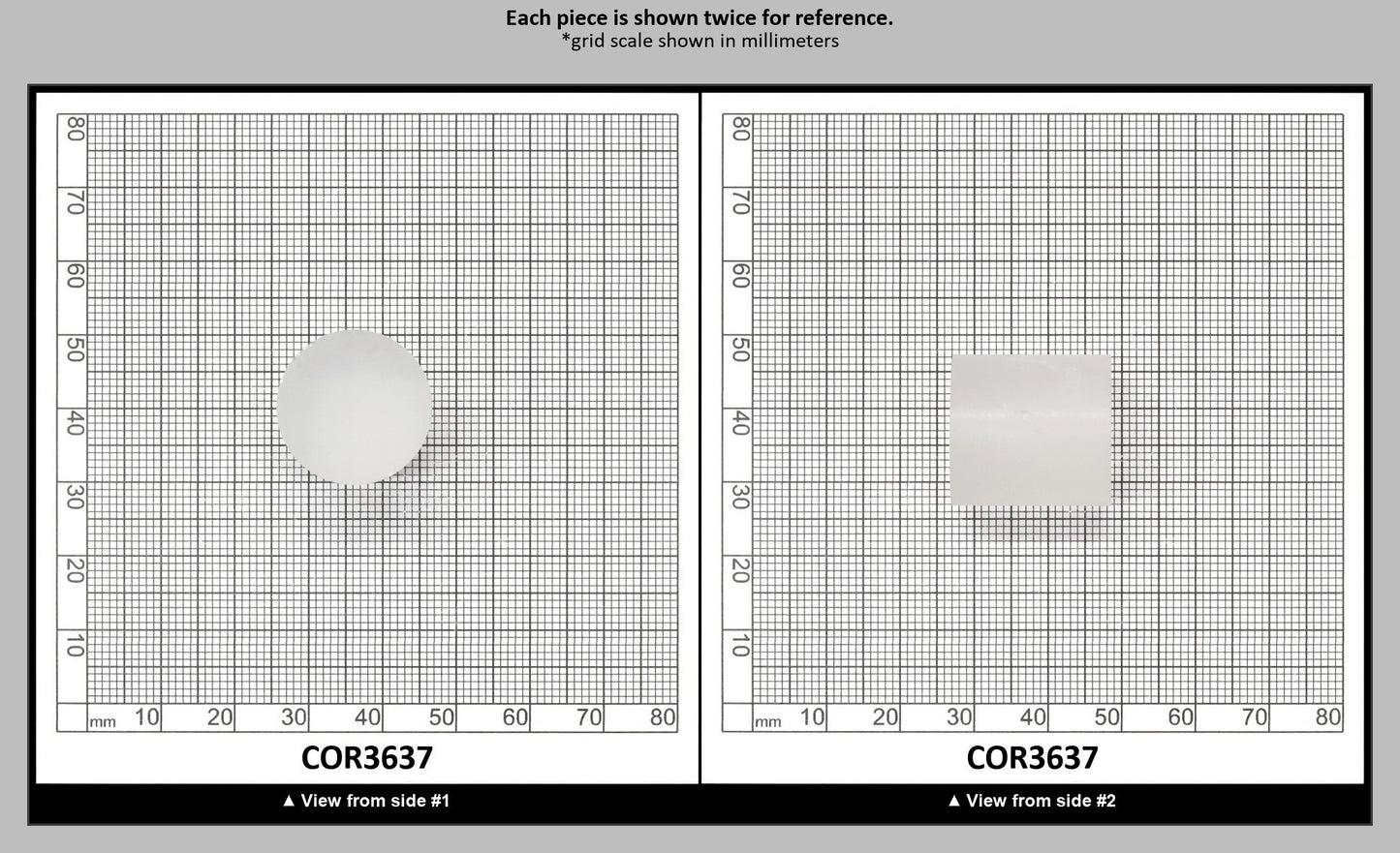 White Cylinders Lab Created Corundum Sapphire - Faceting Rough : COR3637