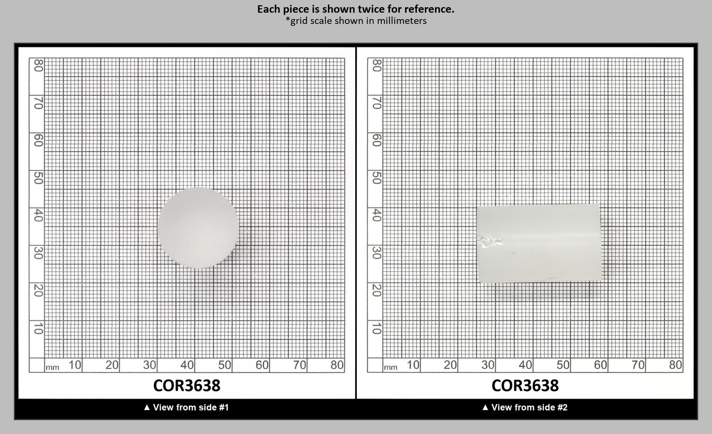 White Cylinders Lab Created Corundum Sapphire - Faceting Rough : COR3638