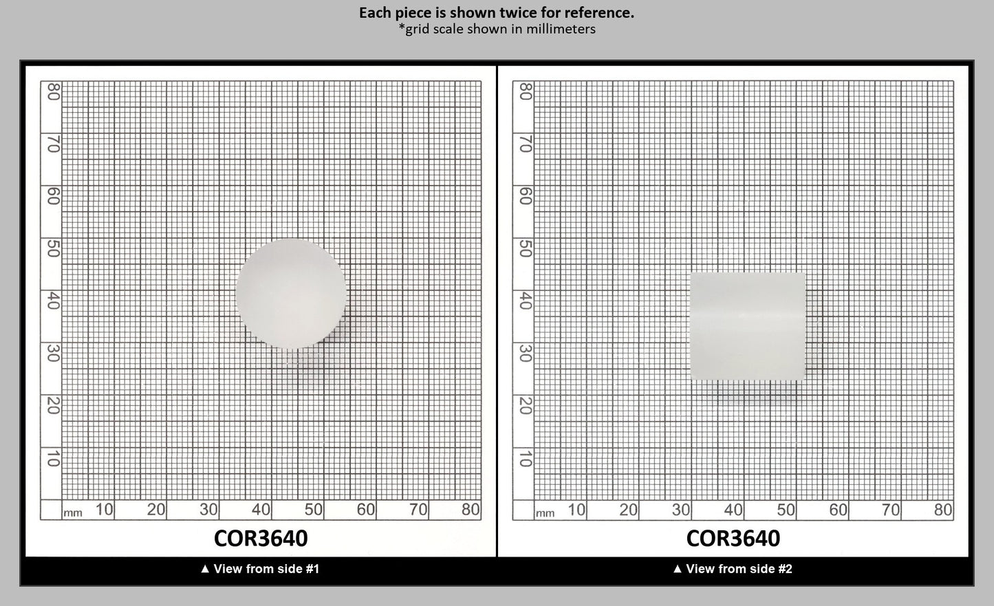 White Cylinders Lab Created Corundum Sapphire - Faceting Rough : COR3640