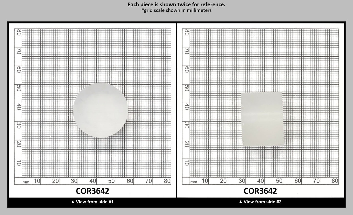 White Cylinders Lab Created Corundum Sapphire - Faceting Rough : COR3642
