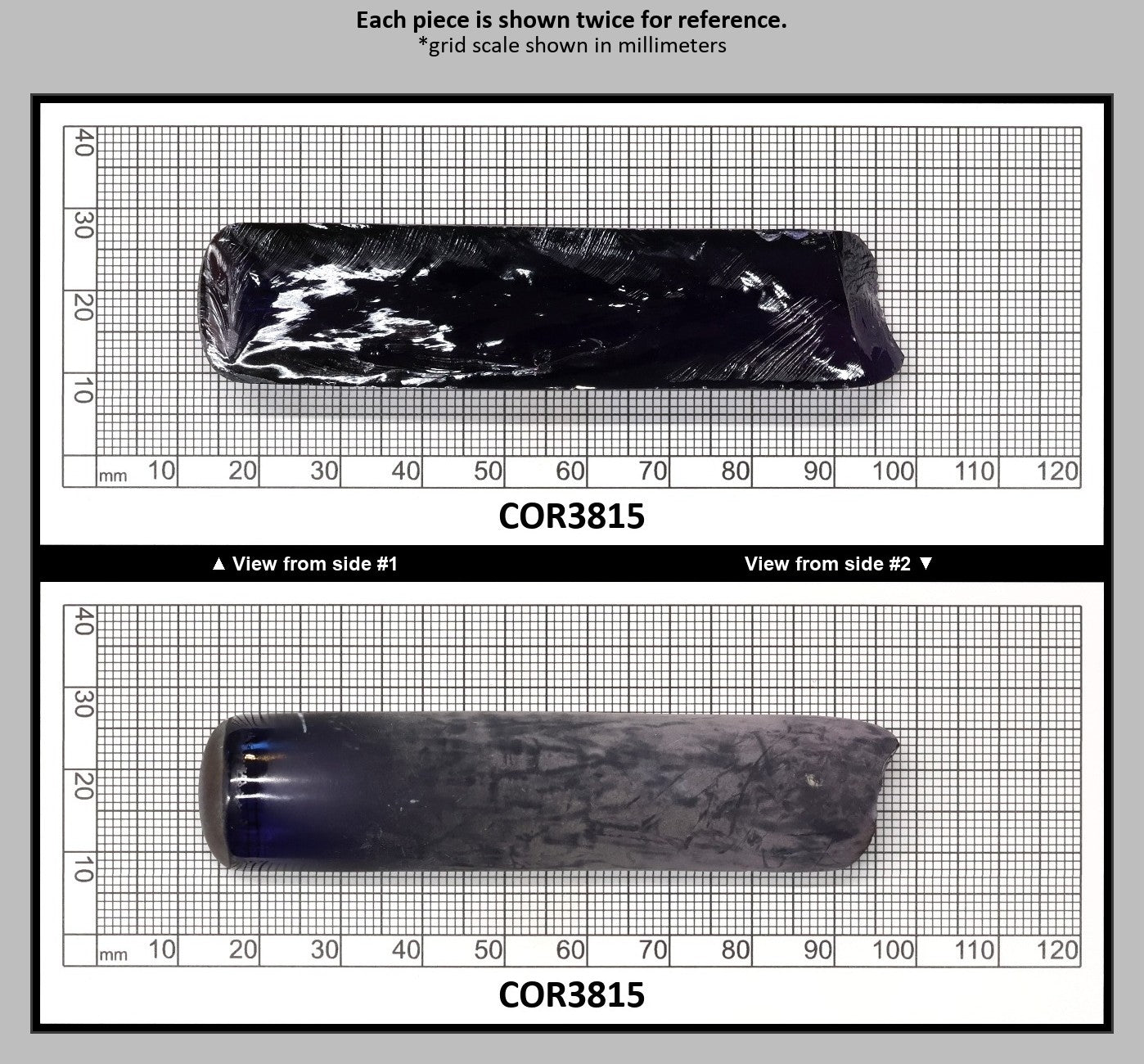Djeva Purple Kunzite #61 Lab Created Corundum Sapphire Faceting Rough for Gem Cutting - DISCONTINUED - Various Sizes - Split Boule : COR3815