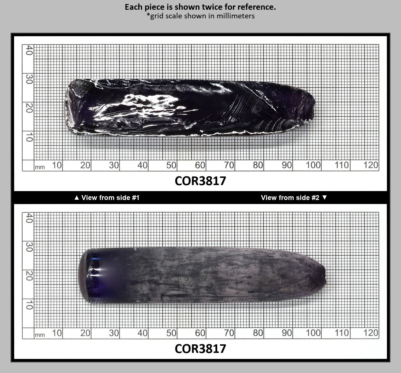 Djeva Purple Kunzite #61 Lab Created Corundum Sapphire Faceting Rough for Gem Cutting - DISCONTINUED - Various Sizes - Split Boule : COR3817