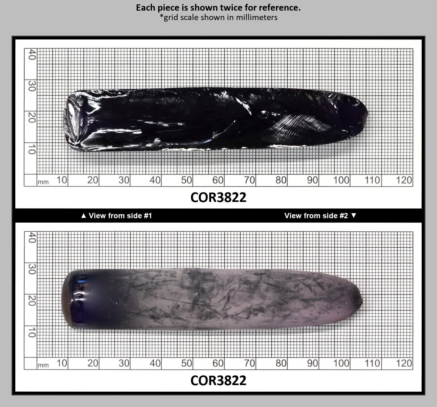Djeva Purple Kunzite #61 Lab Created Corundum Sapphire Faceting Rough for Gem Cutting - DISCONTINUED - Various Sizes - Split Boule : COR3822
