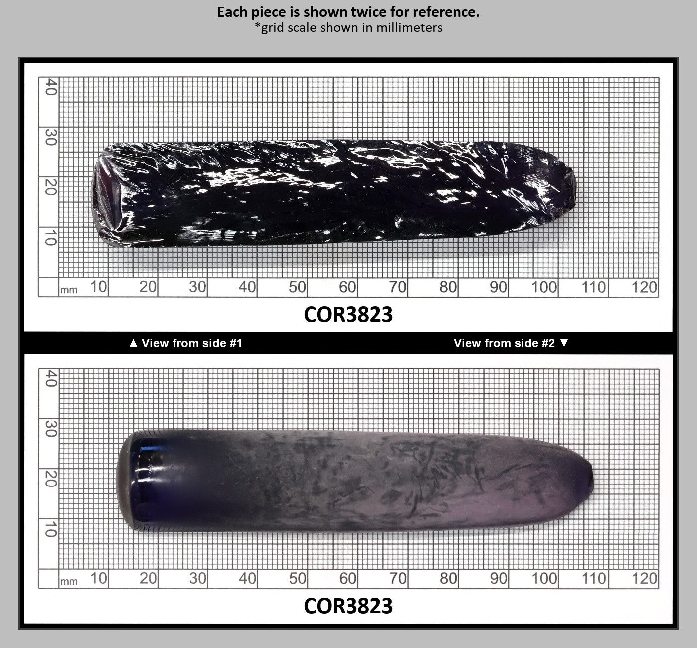 Djeva Purple Kunzite #61 Lab Created Corundum Sapphire Faceting Rough for Gem Cutting - DISCONTINUED - Various Sizes - Split Boule : COR3823