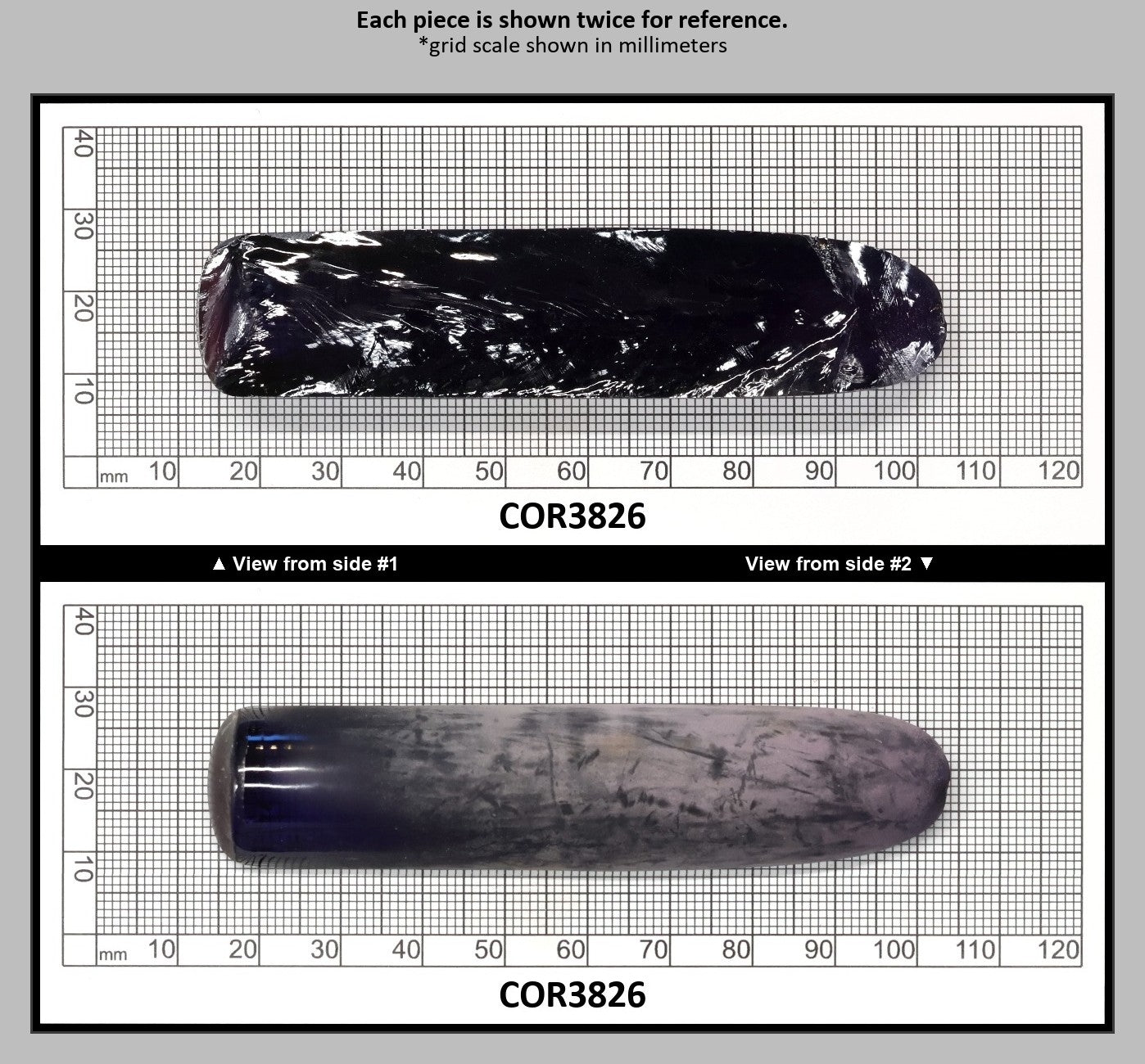 Djeva Purple Kunzite #61 Lab Created Corundum Sapphire Faceting Rough for Gem Cutting - DISCONTINUED - Various Sizes - Split Boule : COR3826