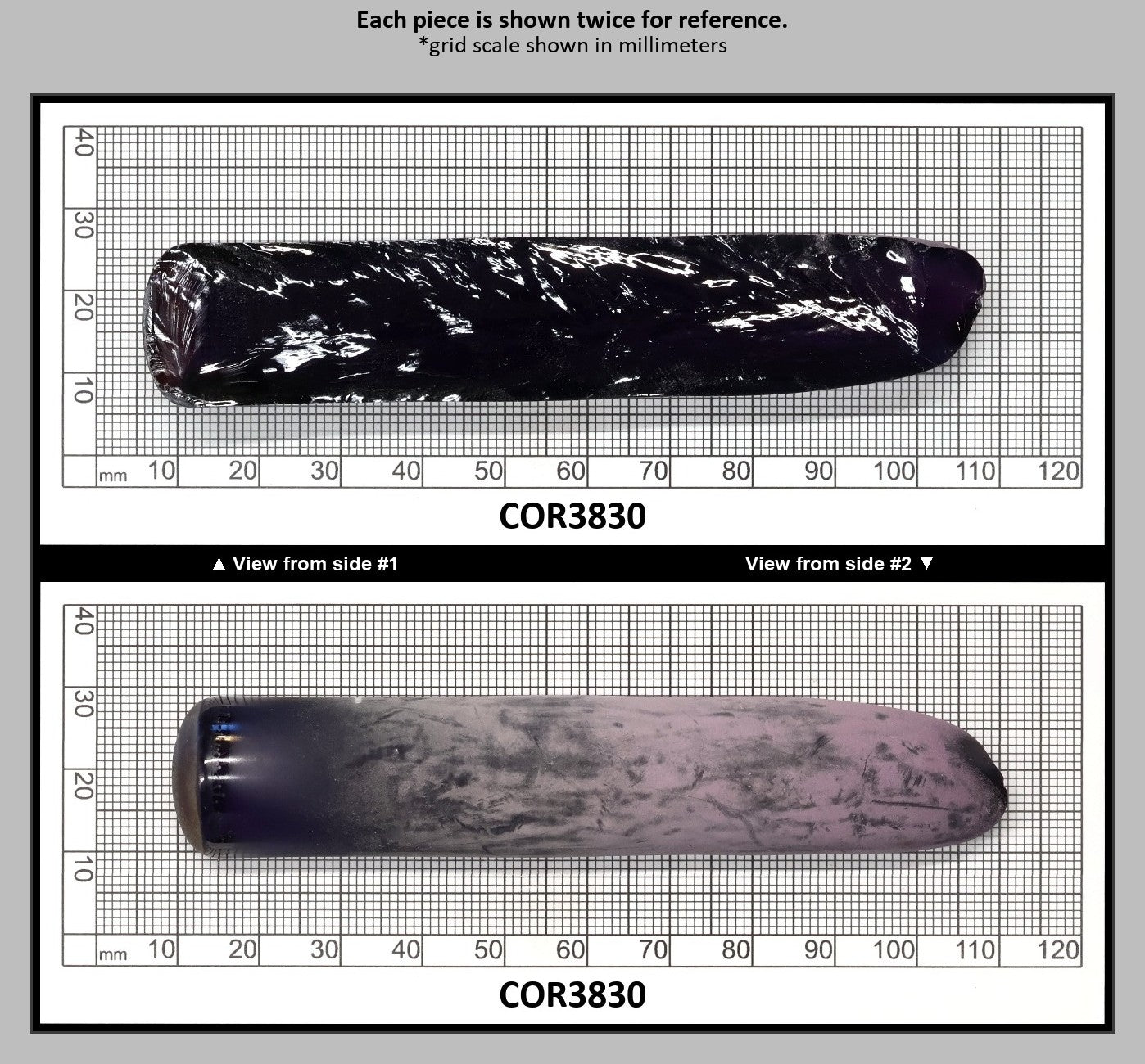 Djeva Purple Kunzite #61 Lab Created Corundum Sapphire Faceting Rough for Gem Cutting - DISCONTINUED - Various Sizes - Split Boule : COR3830