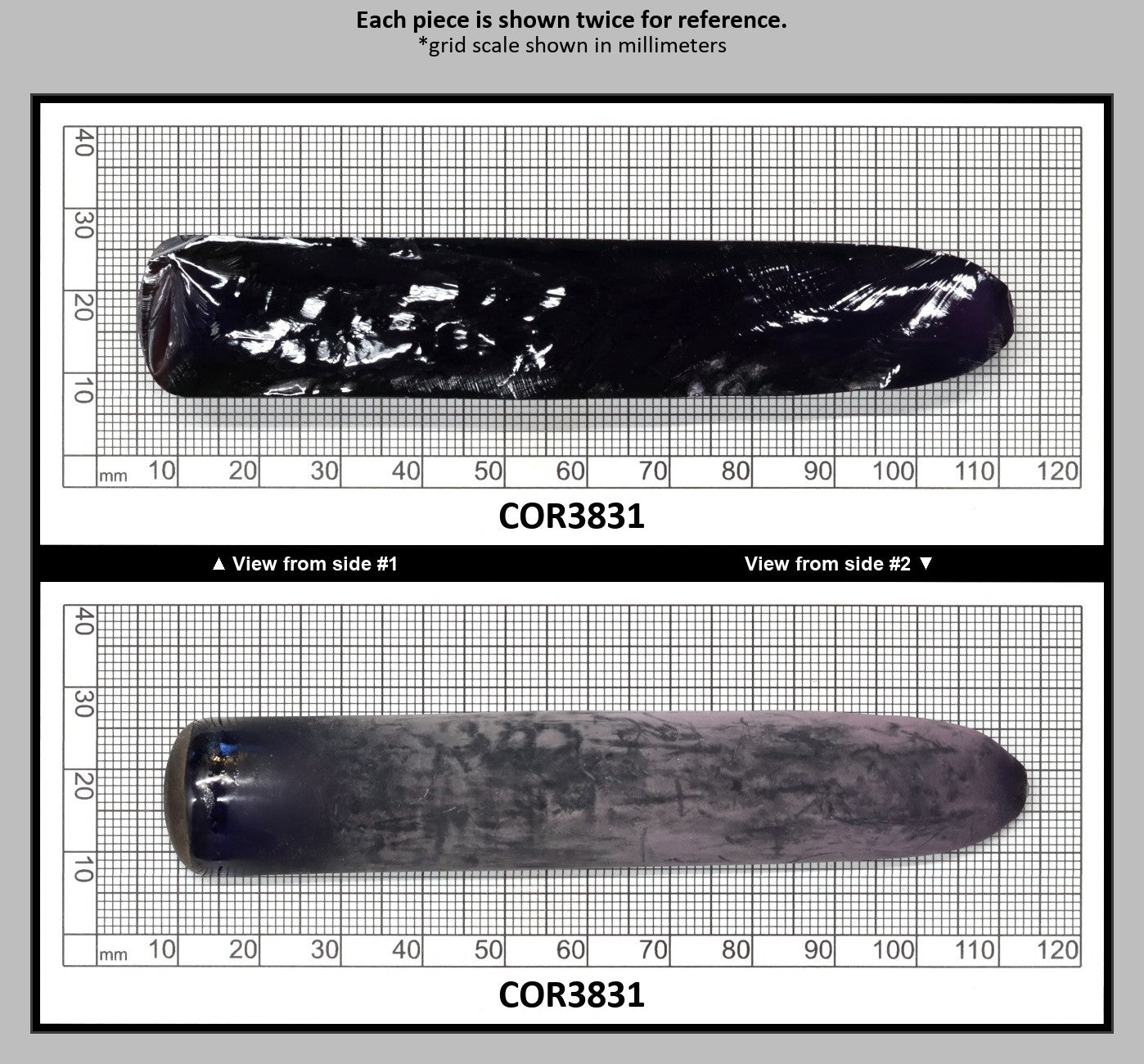 Djeva Purple Kunzite #61 Lab Created Corundum Sapphire Faceting Rough for Gem Cutting - DISCONTINUED - Various Sizes - Split Boule : COR3831