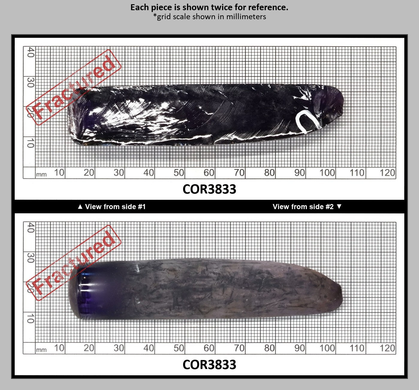 Djeva Purple Kunzite #61 Lab Created Corundum Sapphire Faceting Rough for Gem Cutting - DISCONTINUED - Various Sizes - Split Boule : COR3833