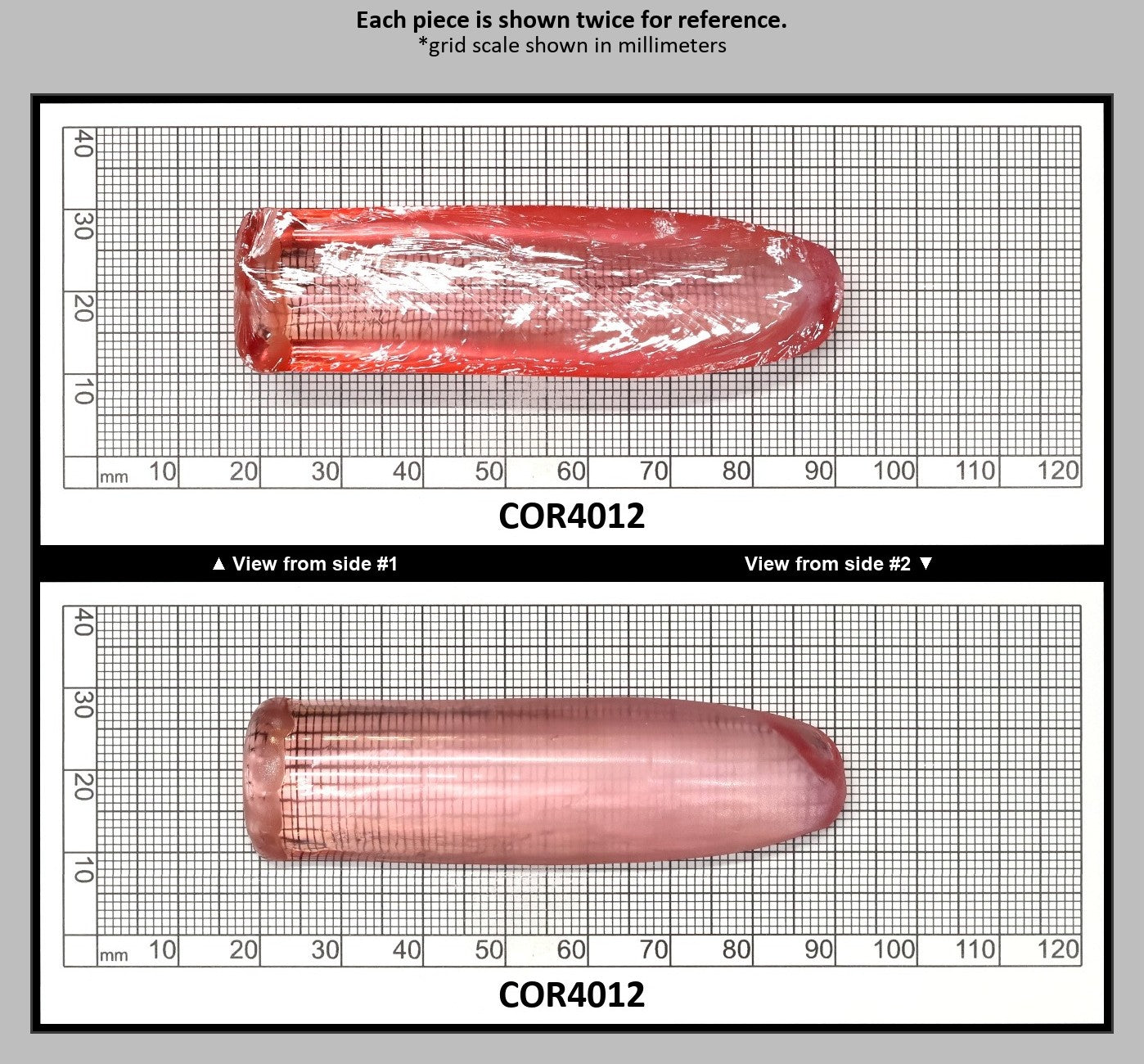 Peach Morganite #18 Lab Created Corundum Sapphire Faceting Rough for Gem Cutting - Various Sizes - Split Boule : COR4012