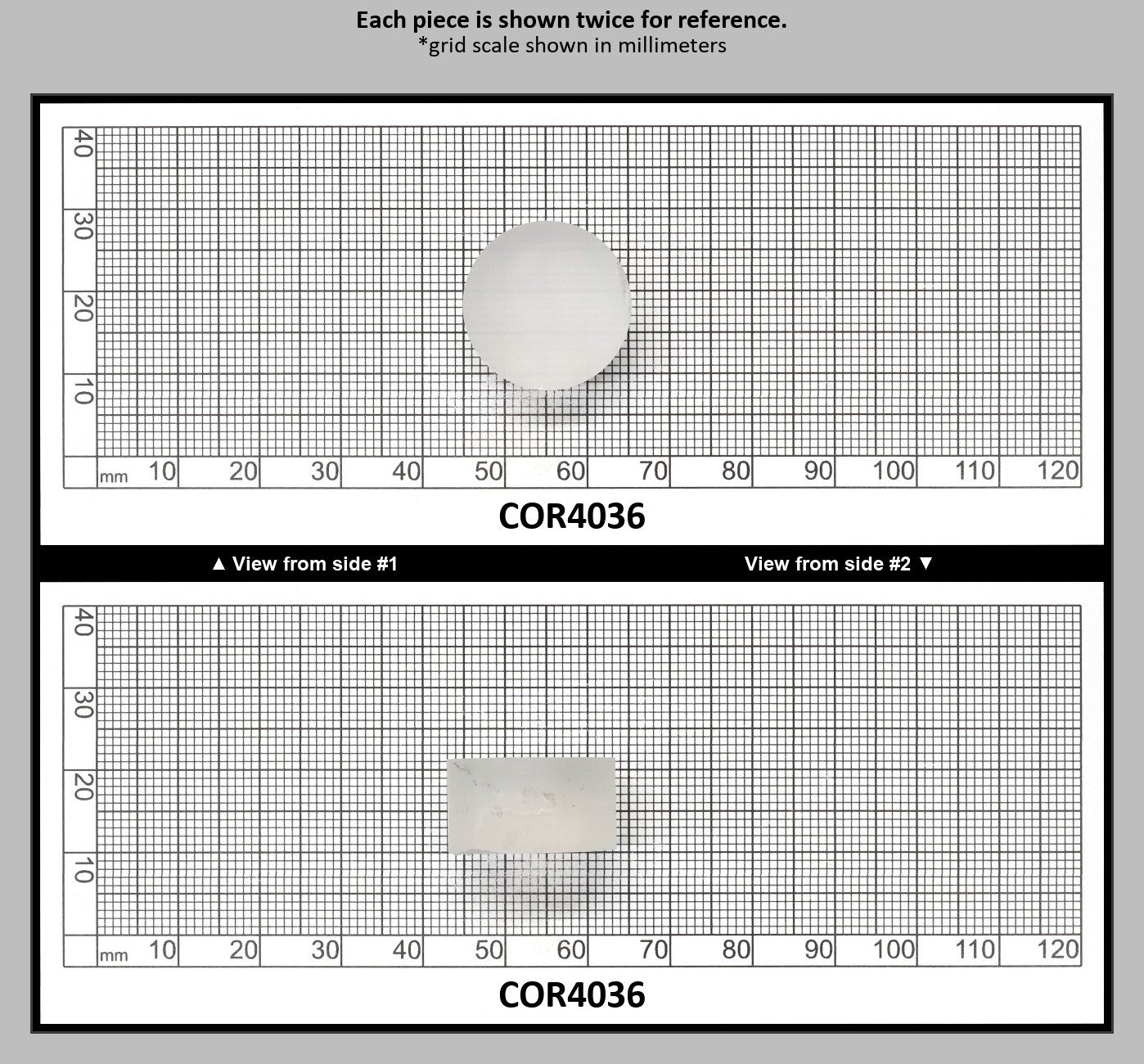 White Cylinders Lab Created Corundum Sapphire - Faceting Rough : COR4036