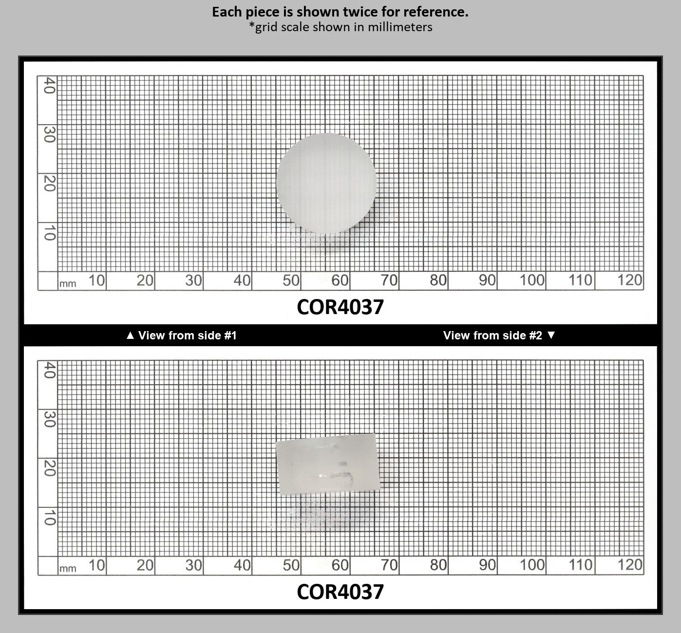 White Cylinders Lab Created Corundum Sapphire - Faceting Rough : COR4037