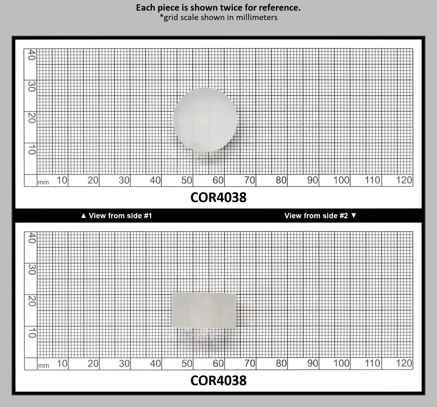 White Cylinders Lab Created Corundum Sapphire - Faceting Rough : COR4038