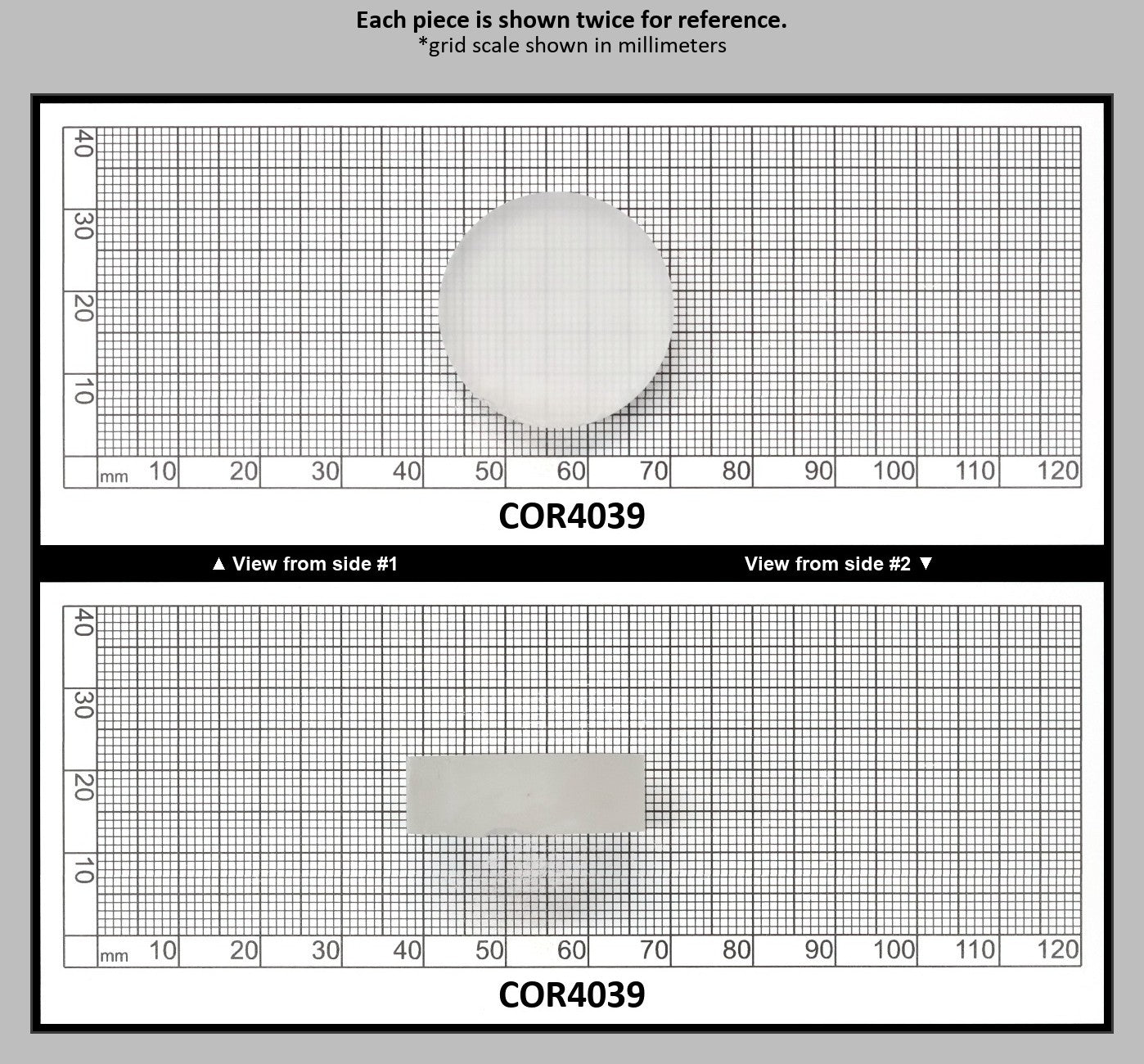 White Cylinders Lab Created Corundum Sapphire - Faceting Rough : COR4039