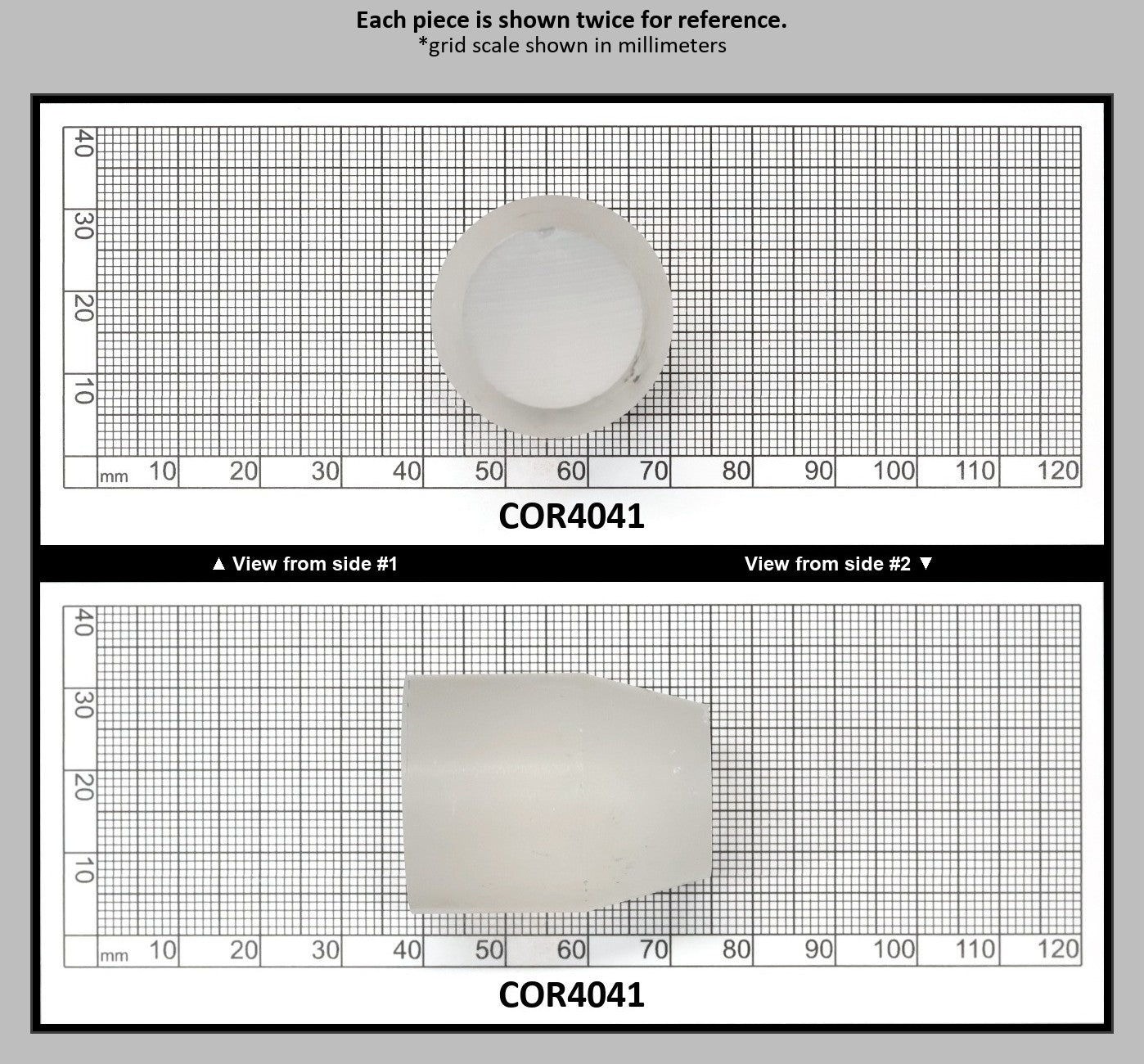 White Cylinders Lab Created Corundum Sapphire - Faceting Rough : COR4041