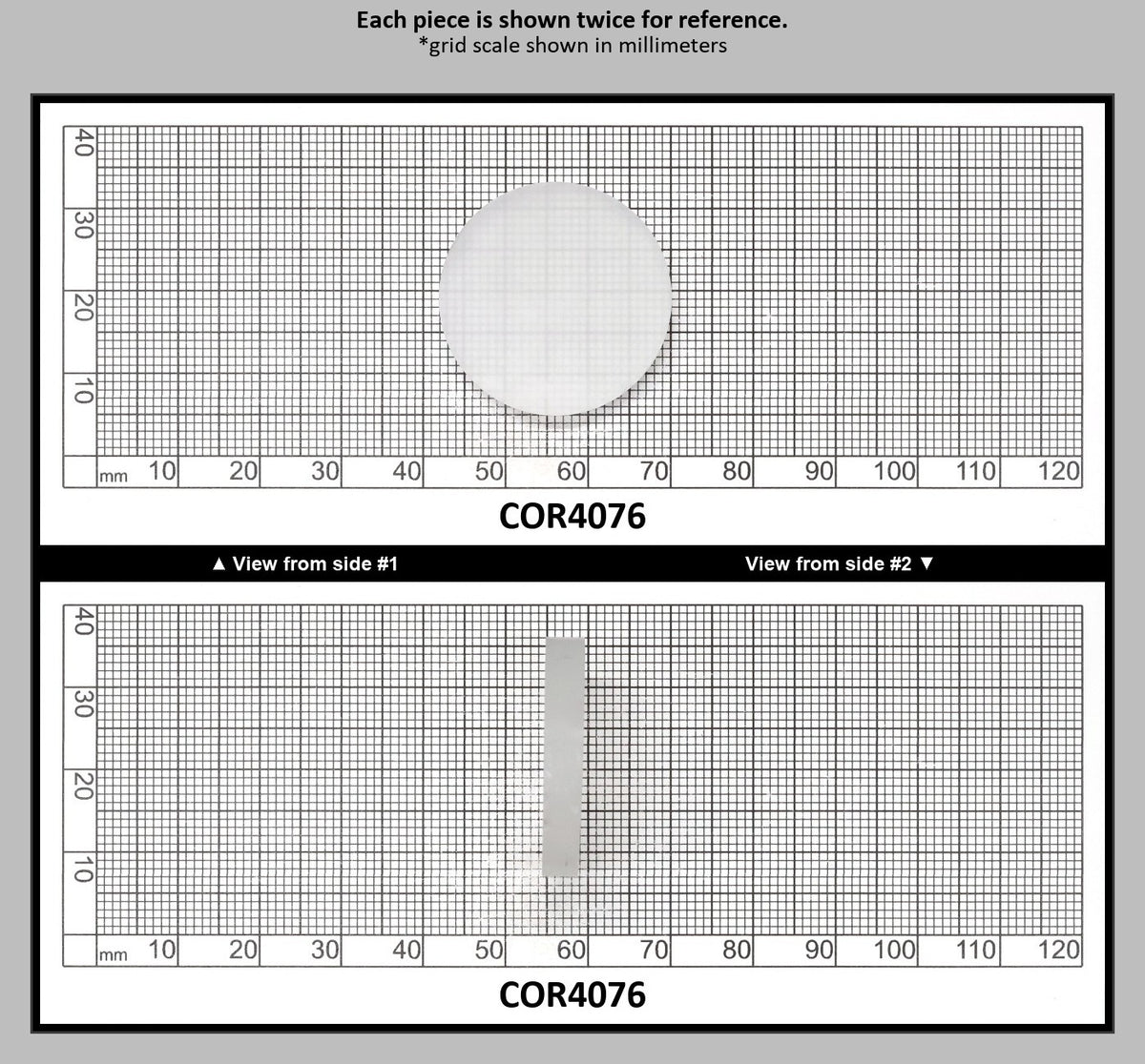White Cylinders Lab Created Corundum Sapphire - Faceting Rough : COR4076
