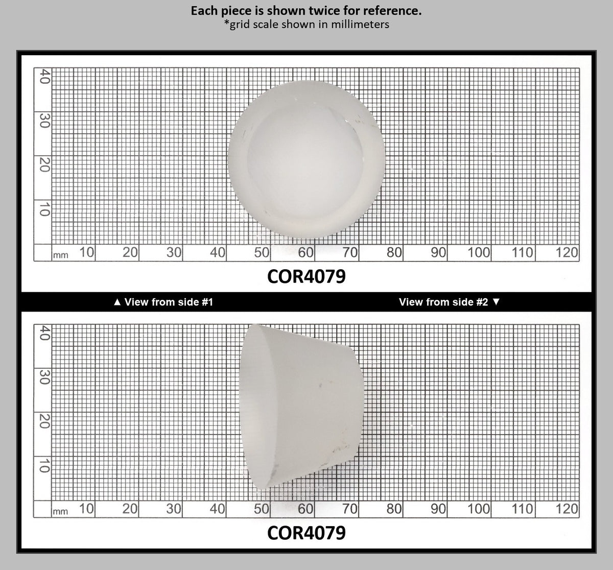 White Cylinders Lab Created Corundum Sapphire - Faceting Rough : COR4079
